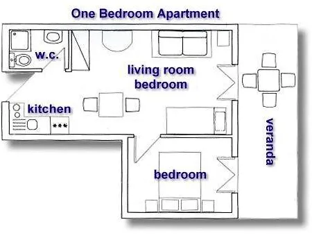 Hotel apartamentowy Pansion Porto Tsi Ostrias 3*